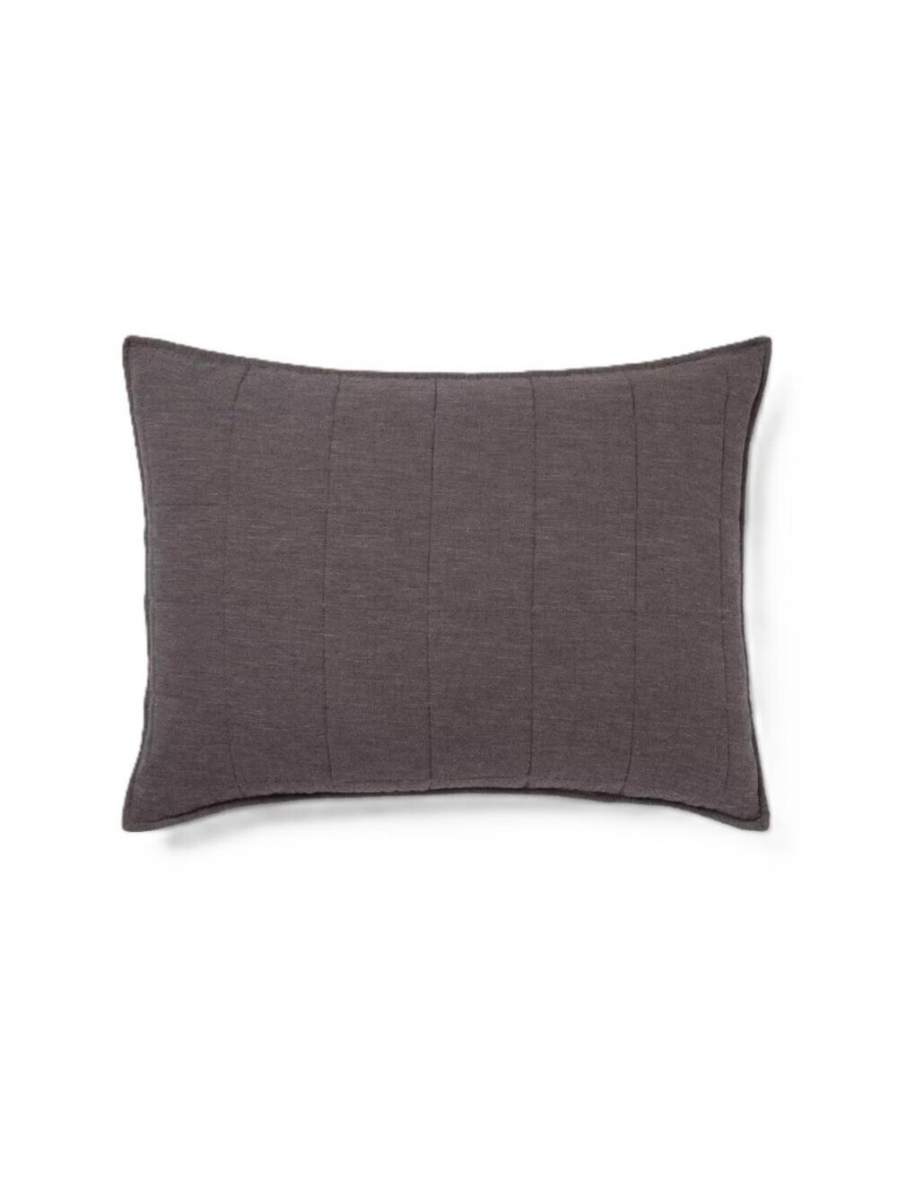 Threshold Dark Gray Space Dye Linen & Cotton Standard 20" x 26" Pillow Sham NWOT